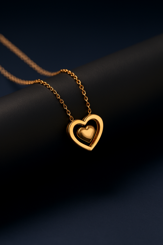 Midel Heart Pendant Necklace For Women