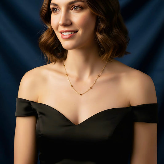 Distant Sphere Necklace Ball Chain For Women
